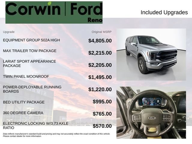 Certified 2023 Ford F150 Lariat w/ Equipment Group 502A High AWD/4WD image 3