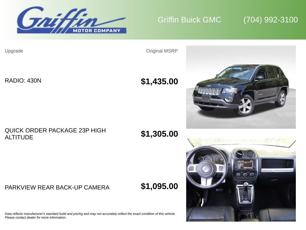 Used 2017 Jeep Compass High Altitude AWD/4WD image 6