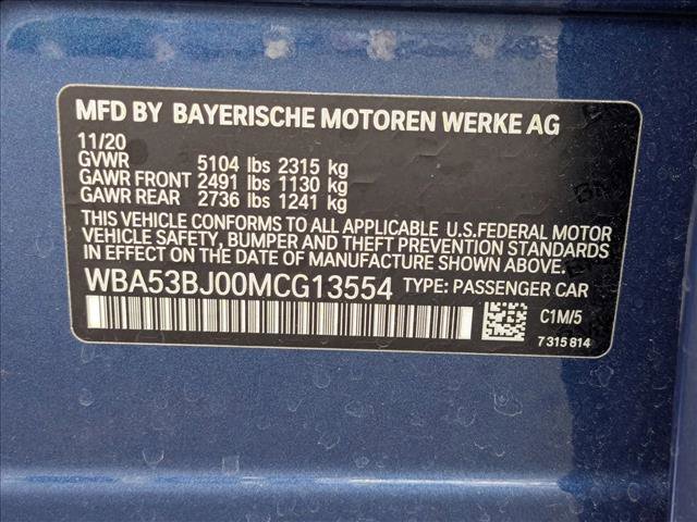 Used 2021 BMW 540i 540i w/ Premium Package image 24