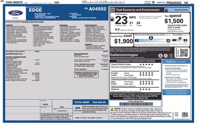 Used 2023 Ford Edge SEL w/ Convenience Package AWD/4WD image 35