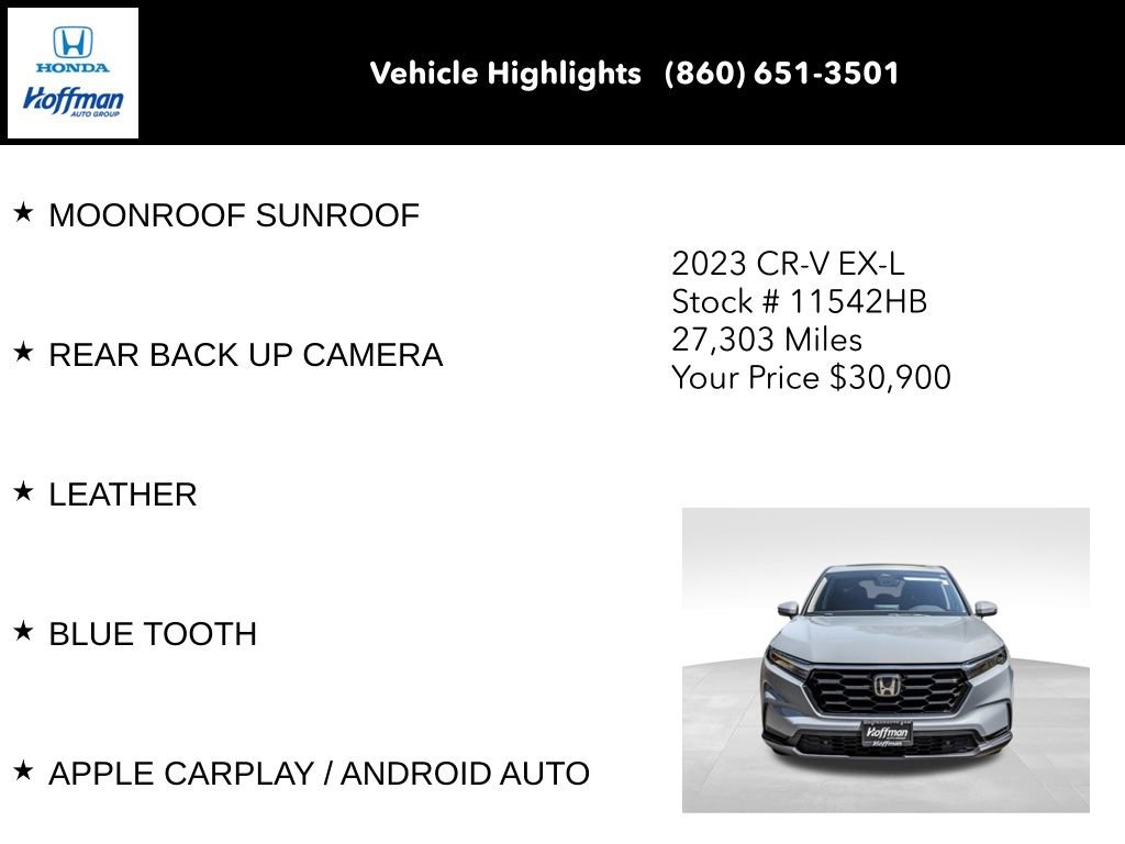 Used 2023 Honda CR-V EX-L image 8