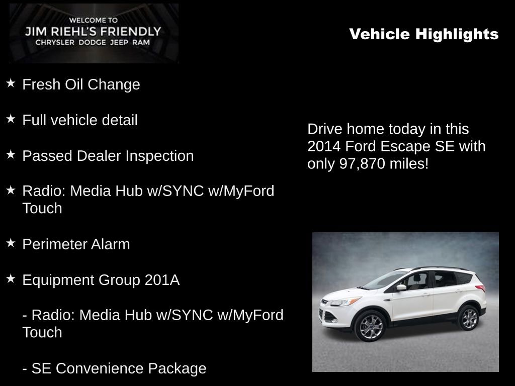 Used 2014 Ford Escape SE w/ Equipment Group 201A image 5