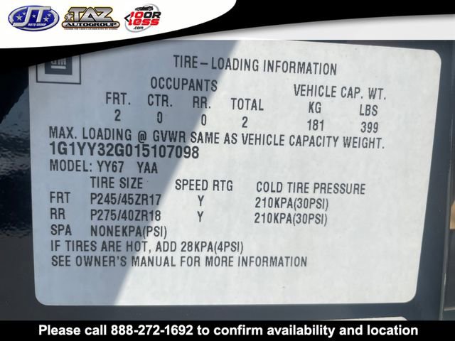 Used 2001 Chevrolet Corvette Convertible w/ Preferred Equipment Group2 image 16