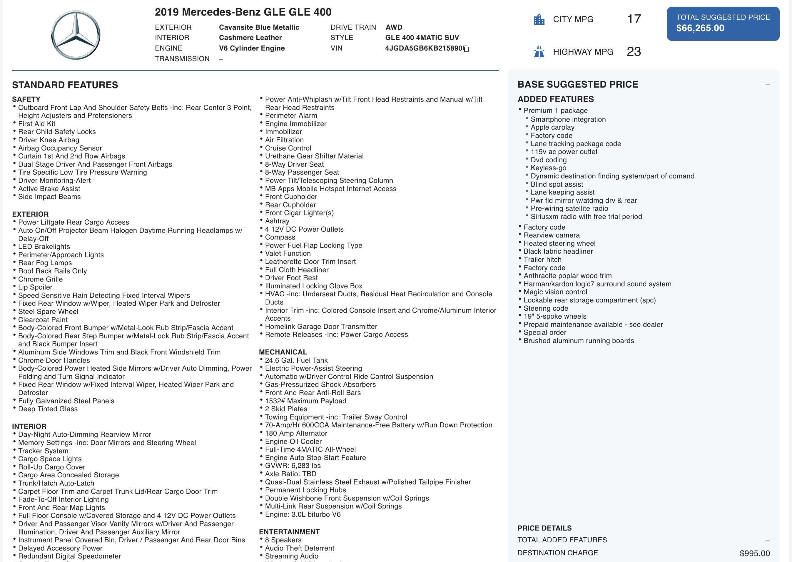 Used 2019 Mercedes-Benz GLE 400 4MATIC image 3