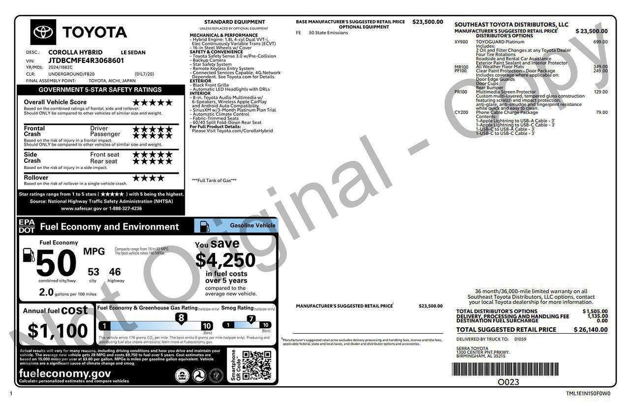 Used 2024 Toyota Corolla LE FWD image 3