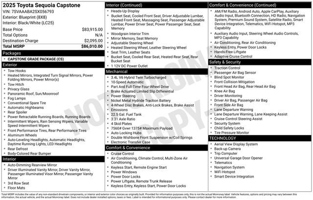 Used 2025 Toyota Sequoia Capstone AWD/4WD image 29