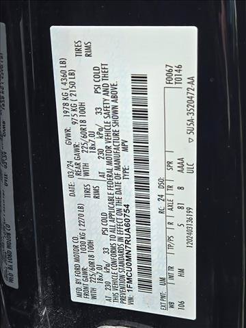 Certified 2024 Ford Escape ST-Line w/ Tech Pack #1 FWD image 22