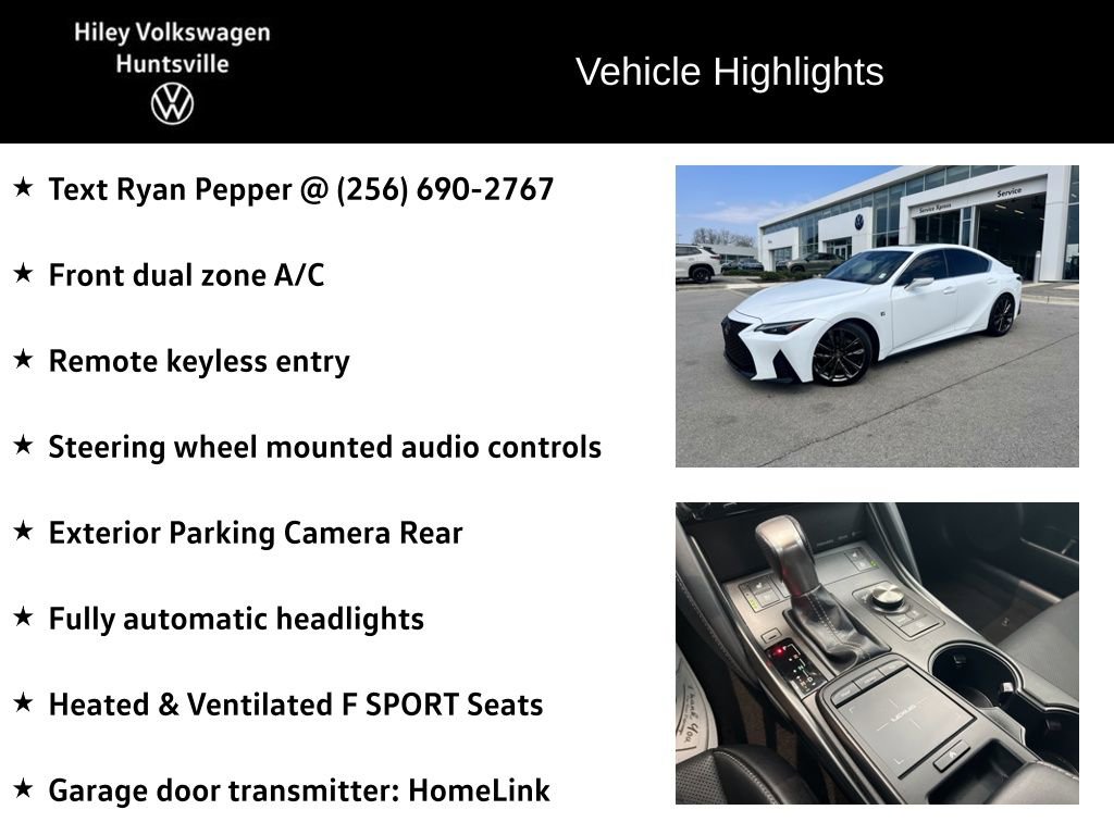 Used 2023 Lexus IS 350 F Sport w/ Navigation Package image 6