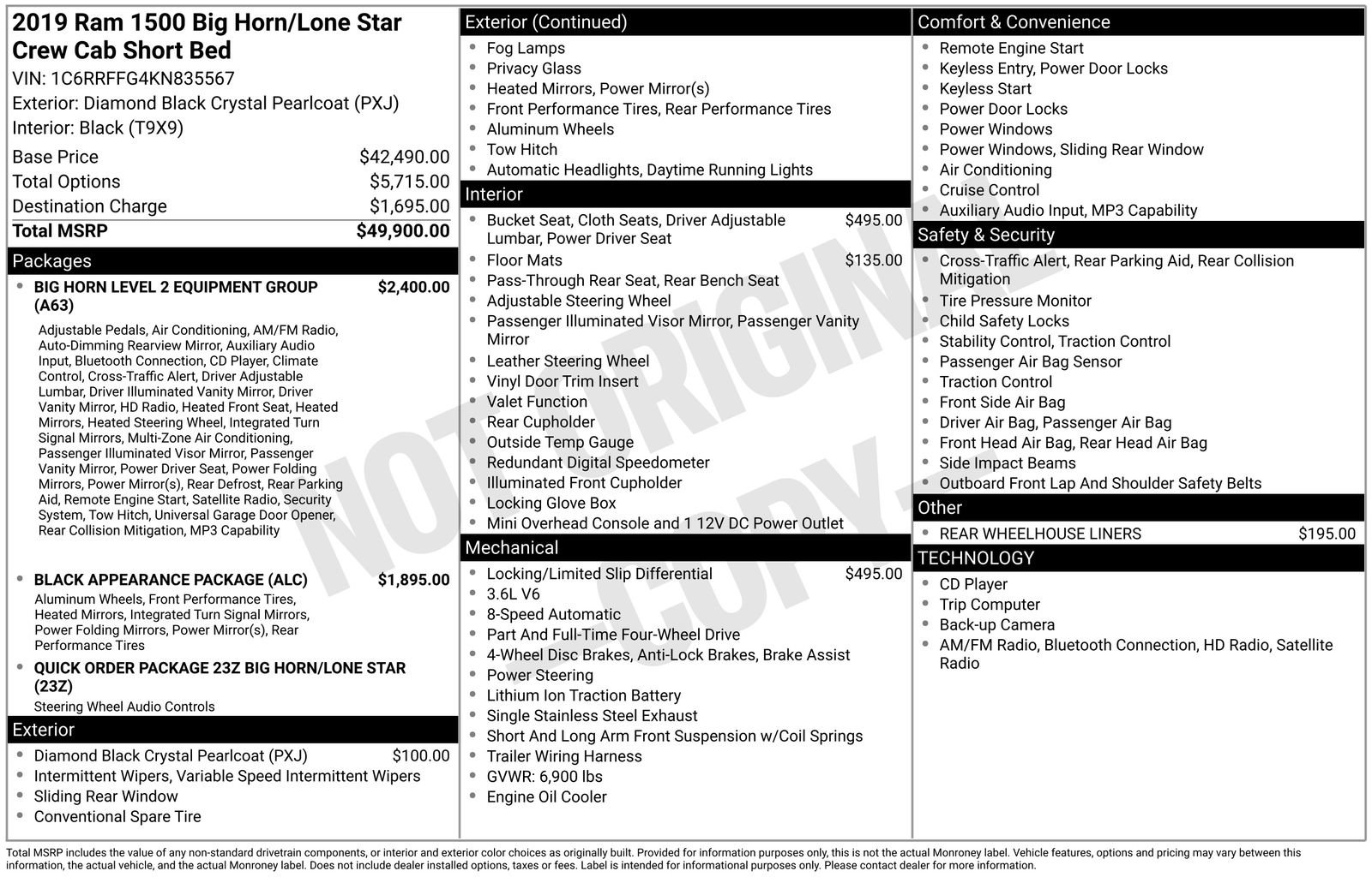 Used 2019 RAM 1500 Big Horn AWD/4WD image 12