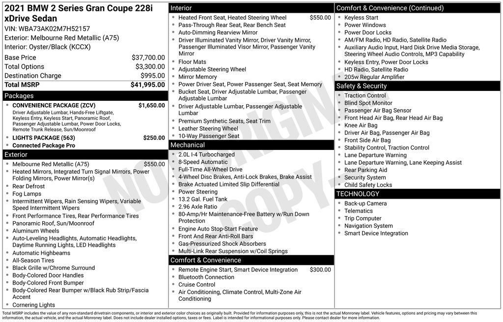 Used 2021 BMW 228i xDrive Gran Coupe w/ Convenience Package image 43