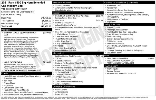 Used 2021 RAM 1500 Big Horn AWD/4WD image 16
