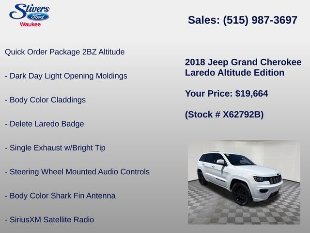 Used 2018 Jeep Grand Cherokee Altitude AWD/4WD image 22
