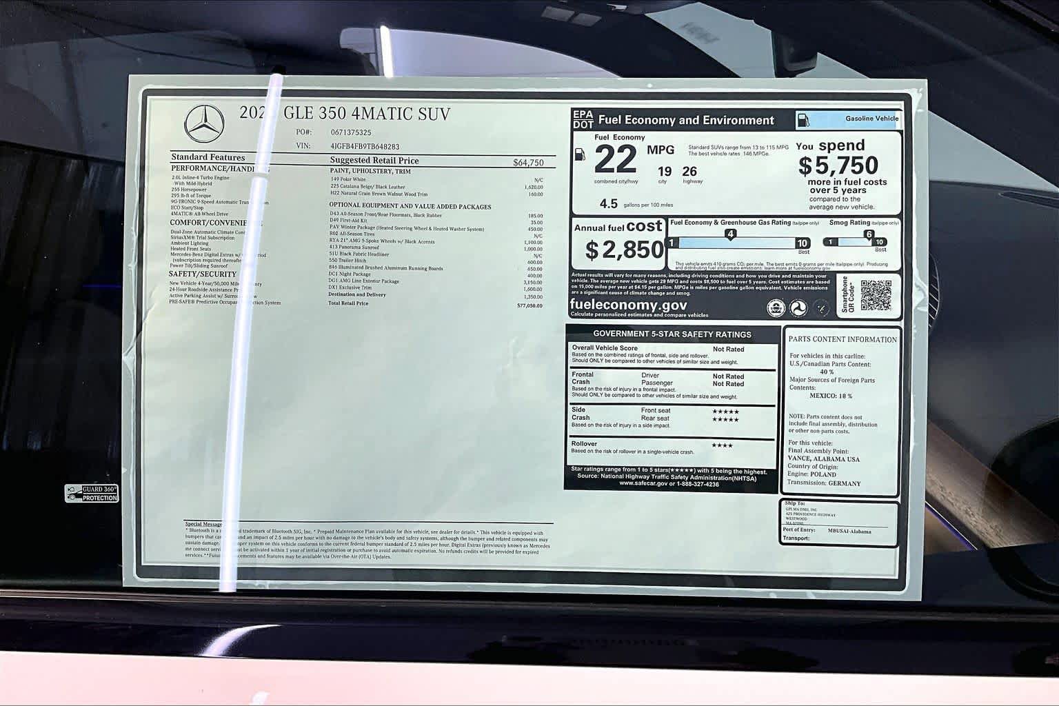 New 2026 Mercedes-Benz GLE 350 4MATIC image 18