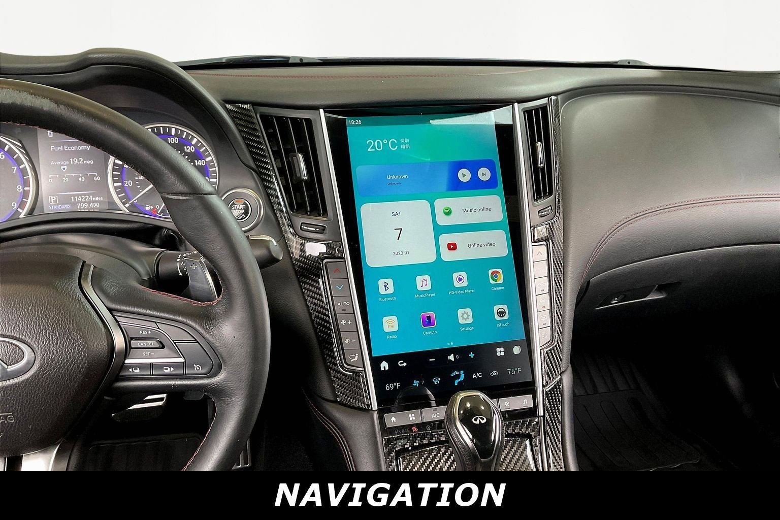 Used 2019 INFINITI Q50 Red Sport 400 image 9