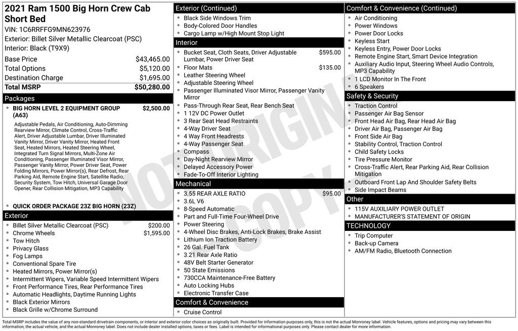 Certified 2021 RAM 1500 Big Horn image 37
