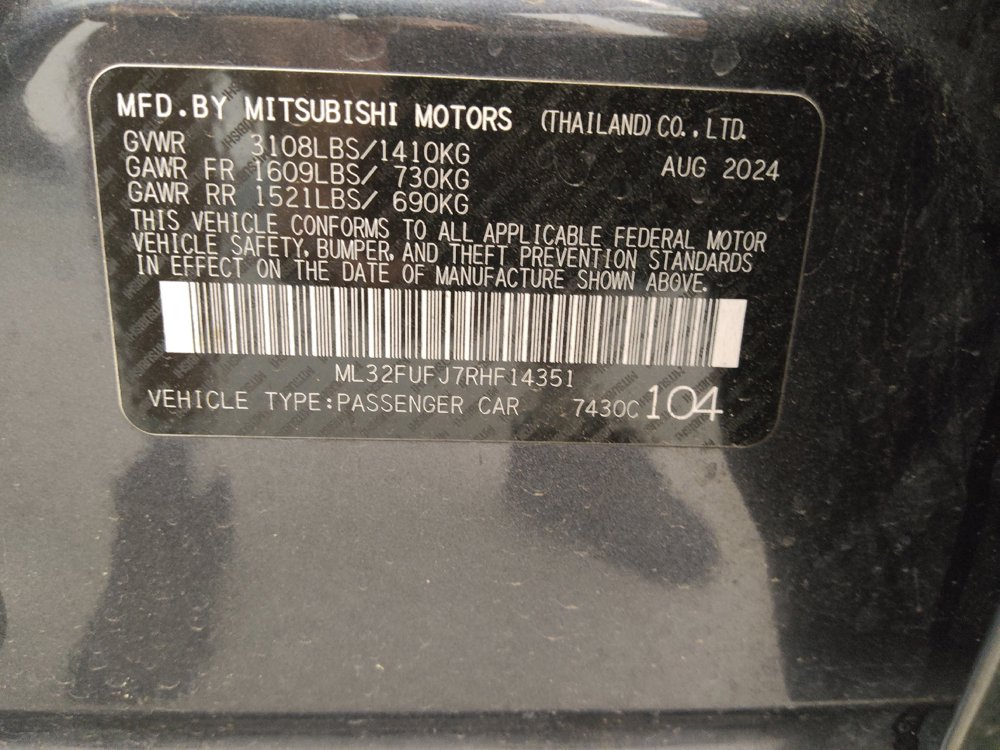 Used 2024 Mitsubishi Mirage G4 Black Edition FWD image 33