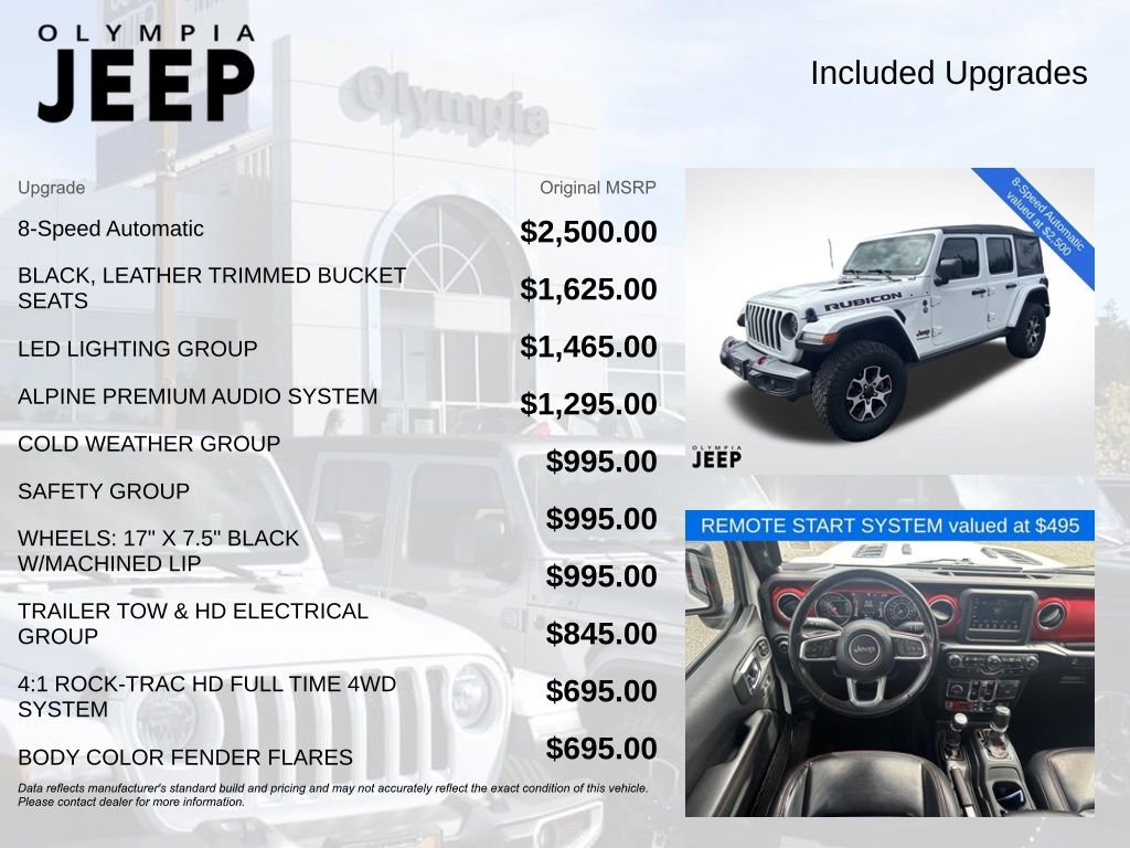 Used 2021 Jeep Wrangler Unlimited Rubicon w/ LED Lighting Group image 4