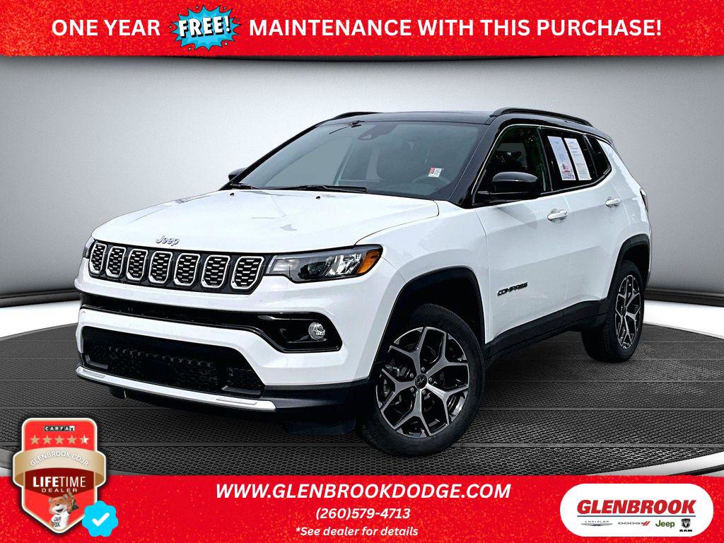 Certified 2025 Jeep Compass Limited w/ Sun & Sound Group AWD/4WD image 1