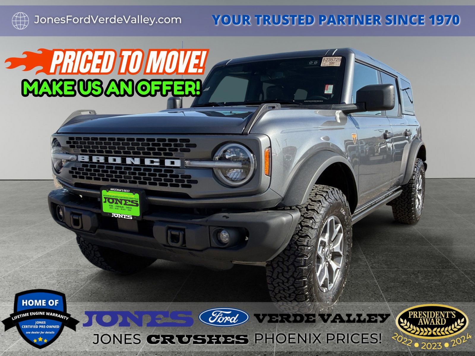 Certified 2025 Ford Bronco Badlands AWD/4WD image 1