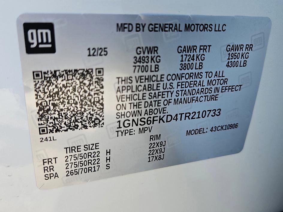 New 2026 Chevrolet Suburban Premier w/ Sun And Tow Package image 24