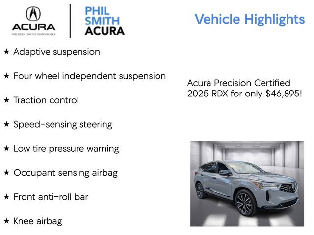 Certified 2025 Acura RDX AWD w/ A-Spec & Advance Pkg image 13