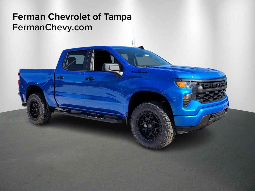 New 2026 Chevrolet Silverado 1500 Custom w/ Turbomax Blackout Package RWD image 1