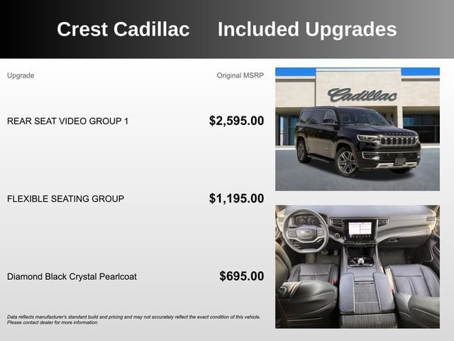 Used 2023 Jeep Wagoneer Series II w/ Rear Seat Video Group 1 AWD/4WD image 5