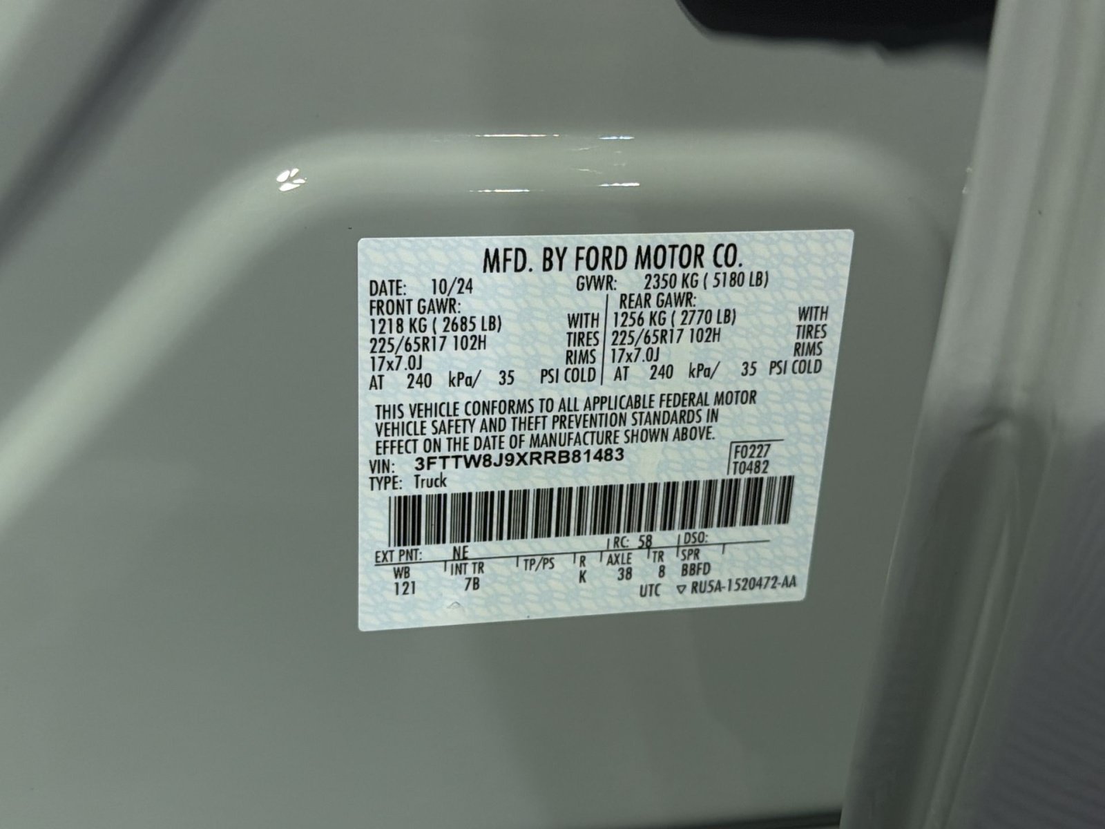 Used 2024 Ford Maverick XLT w/ Equipment Group 300A Standard AWD/4WD image 37