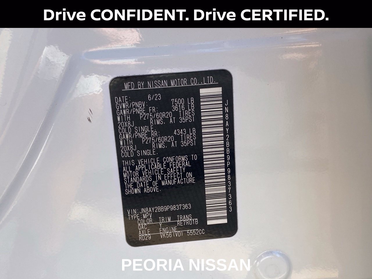 Certified 2023 Nissan Armada SL w/ Midnight Edition Package AWD/4WD image 34