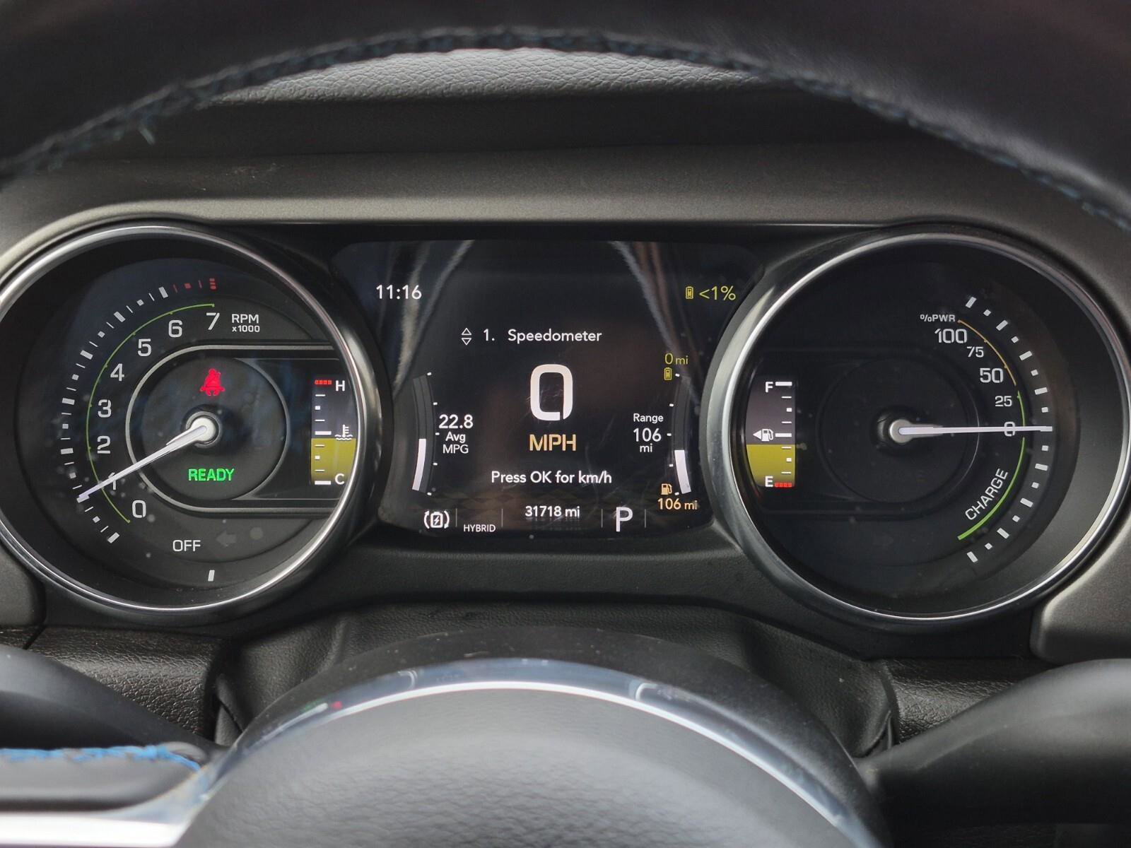 Used 2023 Jeep Wrangler Unlimited Rubicon 4xe w/ Cold Weather Group image 12