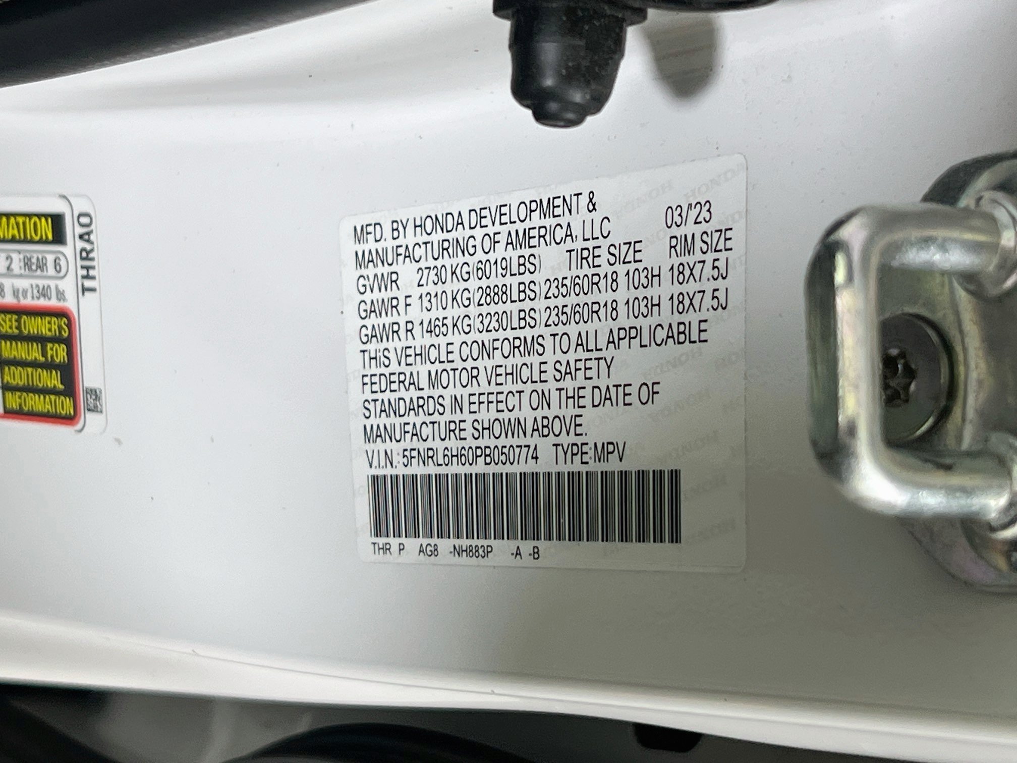 Used 2023 Honda Odyssey EX-L image 33