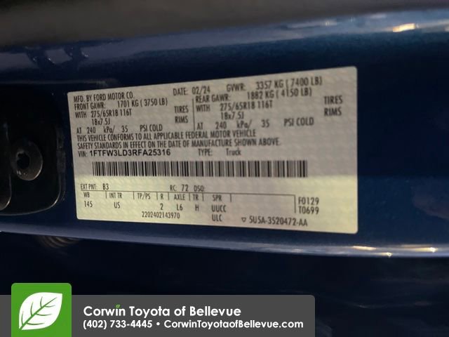 Used 2024 Ford F150 XLT w/ Mobile Office Package image 27