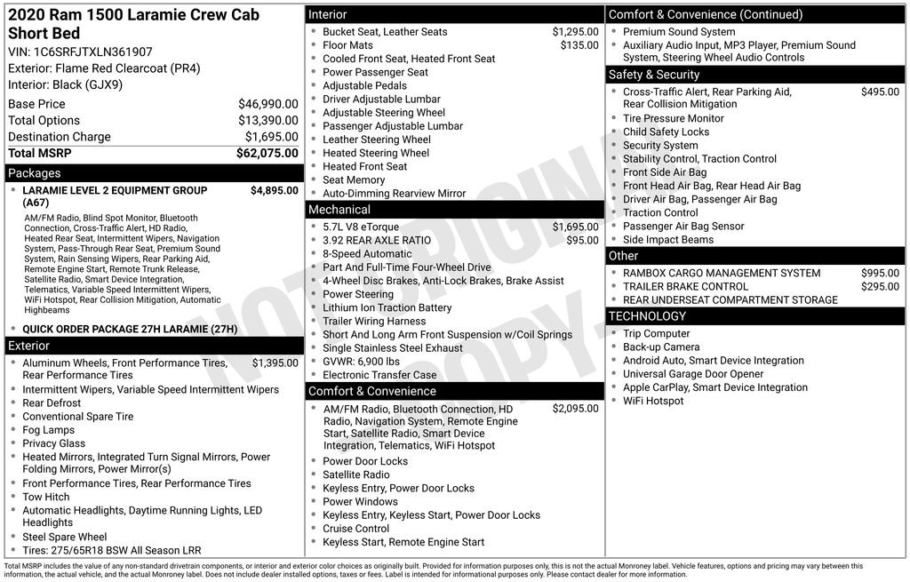 Used 2020 RAM 1500 Laramie image 25
