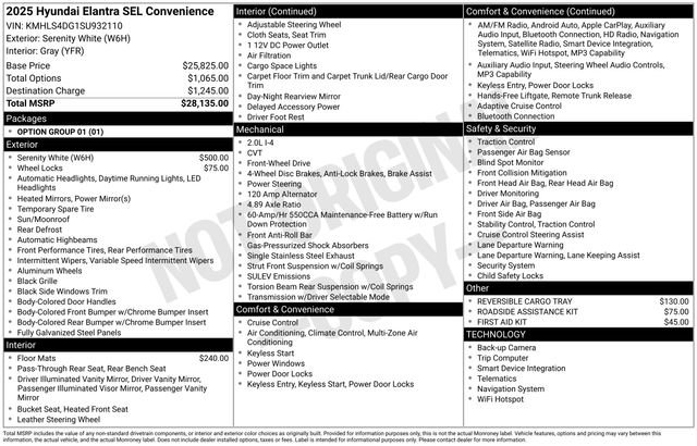 Certified 2025 Hyundai Elantra SEL FWD image 37
