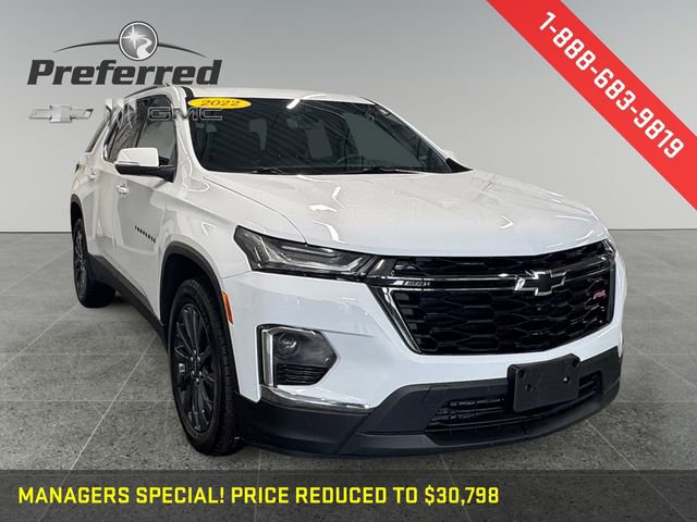 Certified 2022 Chevrolet Traverse RS