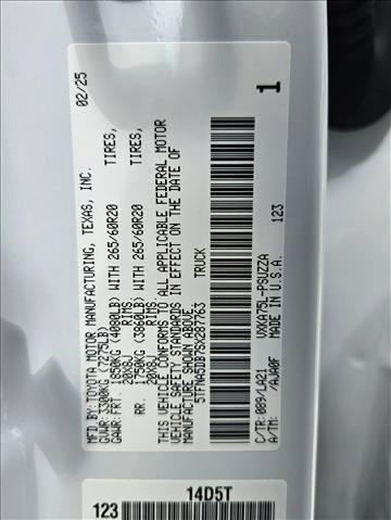 New 2025 Toyota Tundra Platinum image 16