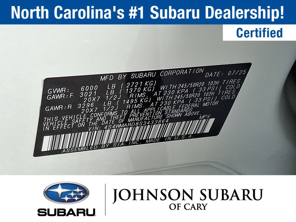 Certified 2025 Subaru Ascent Bronze Edition w/ Popular Package #2 AWD/4WD image 18