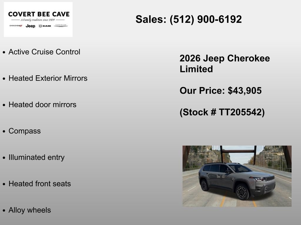 New 2026 Jeep Cherokee Limited AWD/4WD image 12