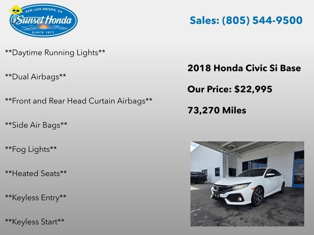 Used 2018 Honda Civic Si image 7