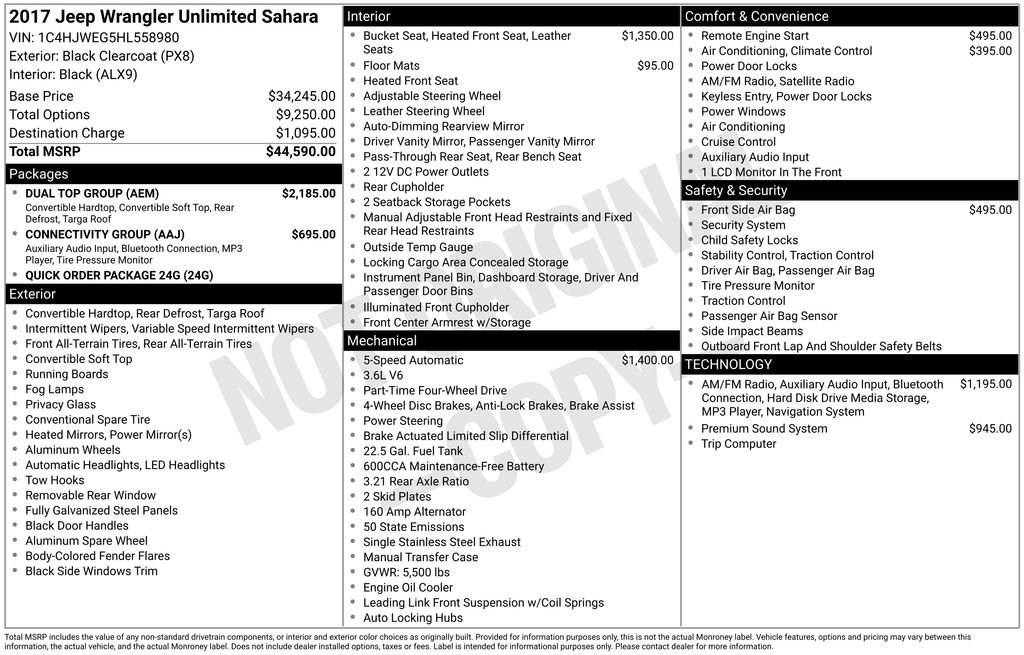 Used 2017 Jeep Wrangler Unlimited Sahara w/ Dual Top Group image 6