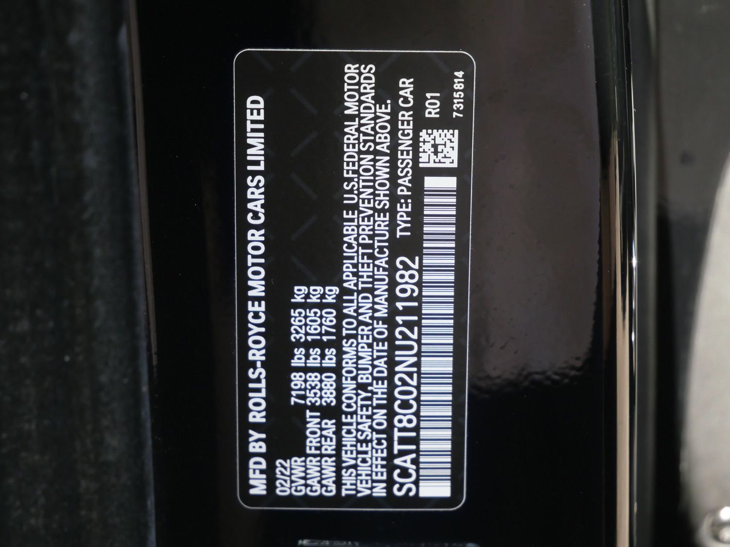 Certified 2022 Rolls-Royce Phantom Extended Wheelbase w/ The Phantom Package RWD image 43
