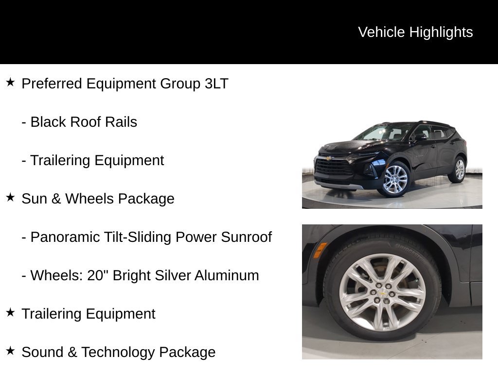 Used 2019 Chevrolet Blazer LT w/ Sun and Wheels Package AWD/4WD image 19