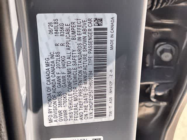 Certified 2026 Honda Civic Sport image 22
