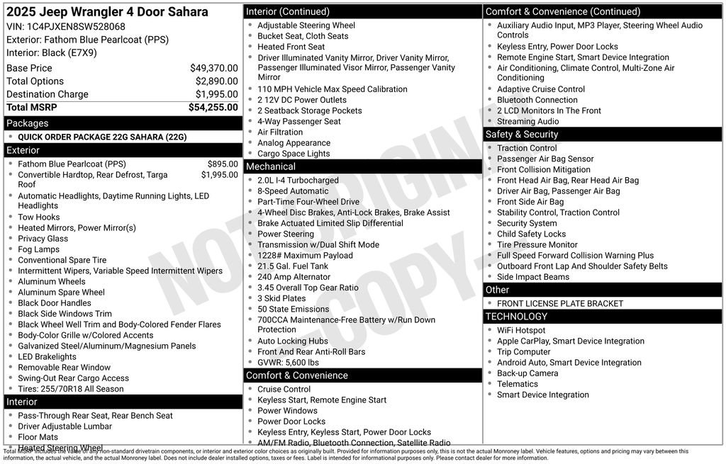 Used 2025 Jeep Wrangler Sahara image 19