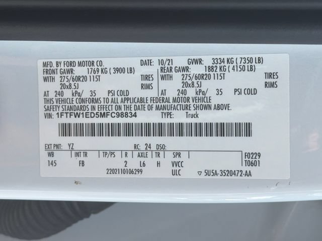 Used 2021 Ford F150 XLT w/ Equipment Group 302A High AWD/4WD image 34