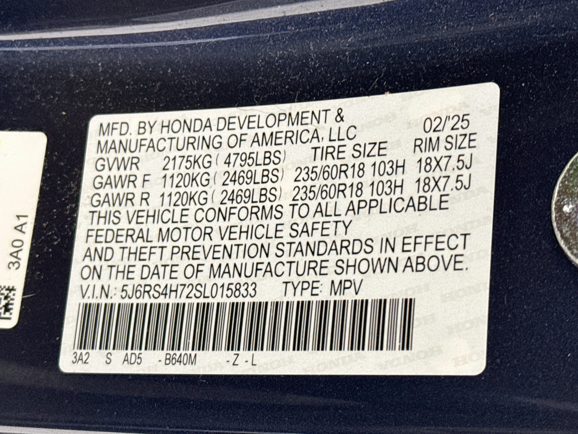 Certified 2025 Honda CR-V EX-L image 31