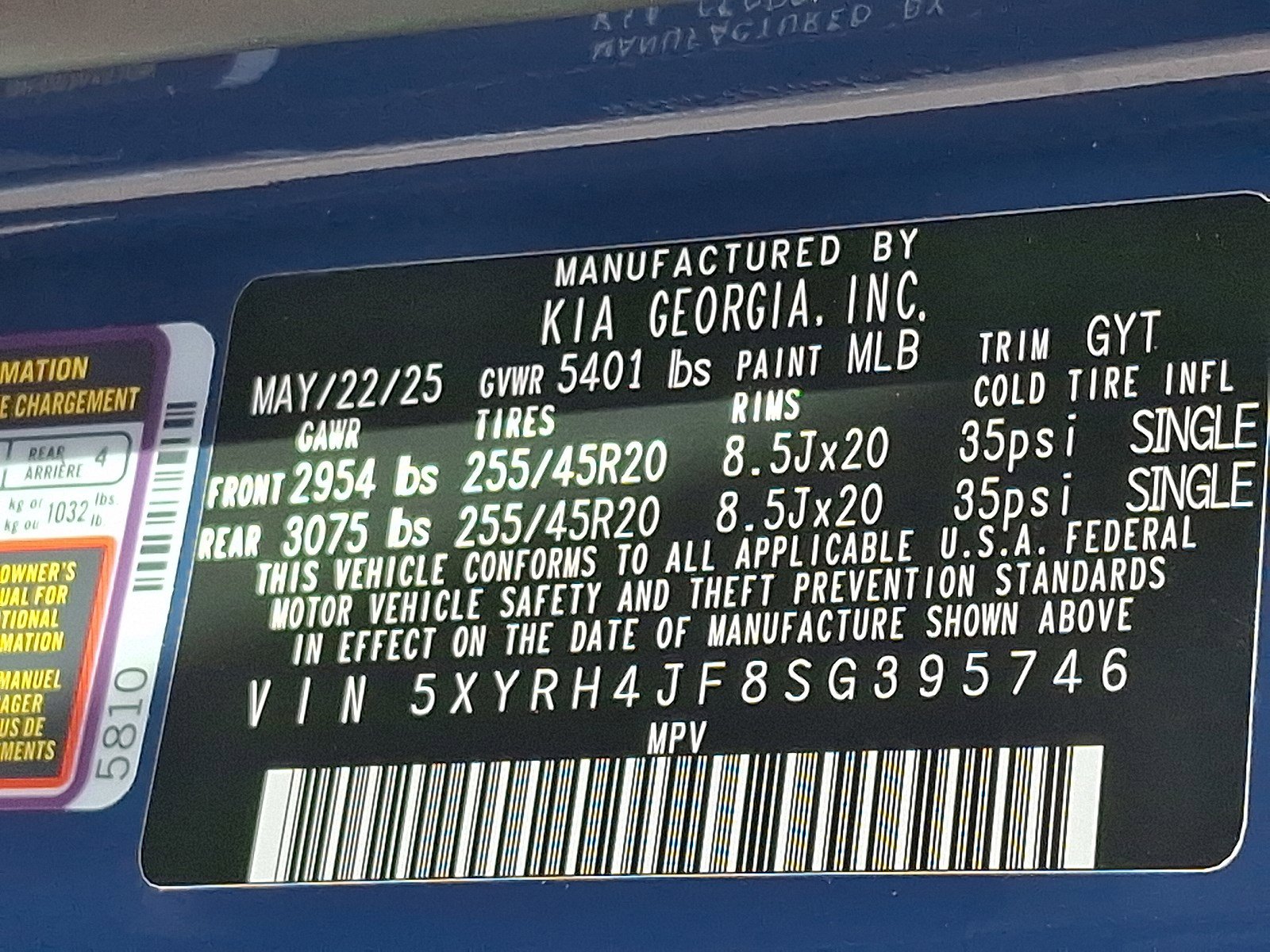 New 2025 Kia Sorento EX image 18