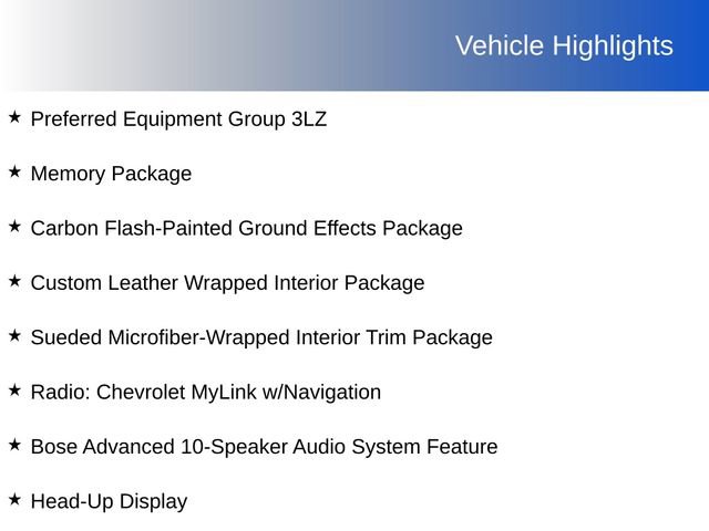 Used 2015 Chevrolet Corvette Z06 w/ 3LZ Preferred Equipment Group image 4