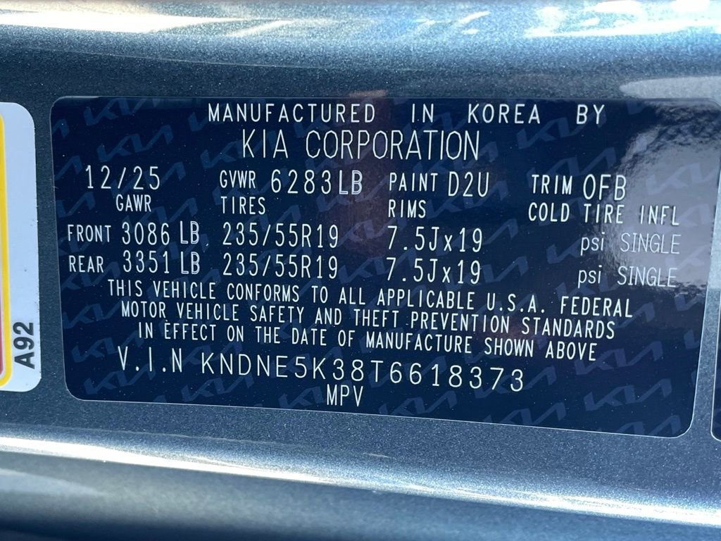 New 2026 Kia Carnival SX w/ SX Dark Edition Package image 34