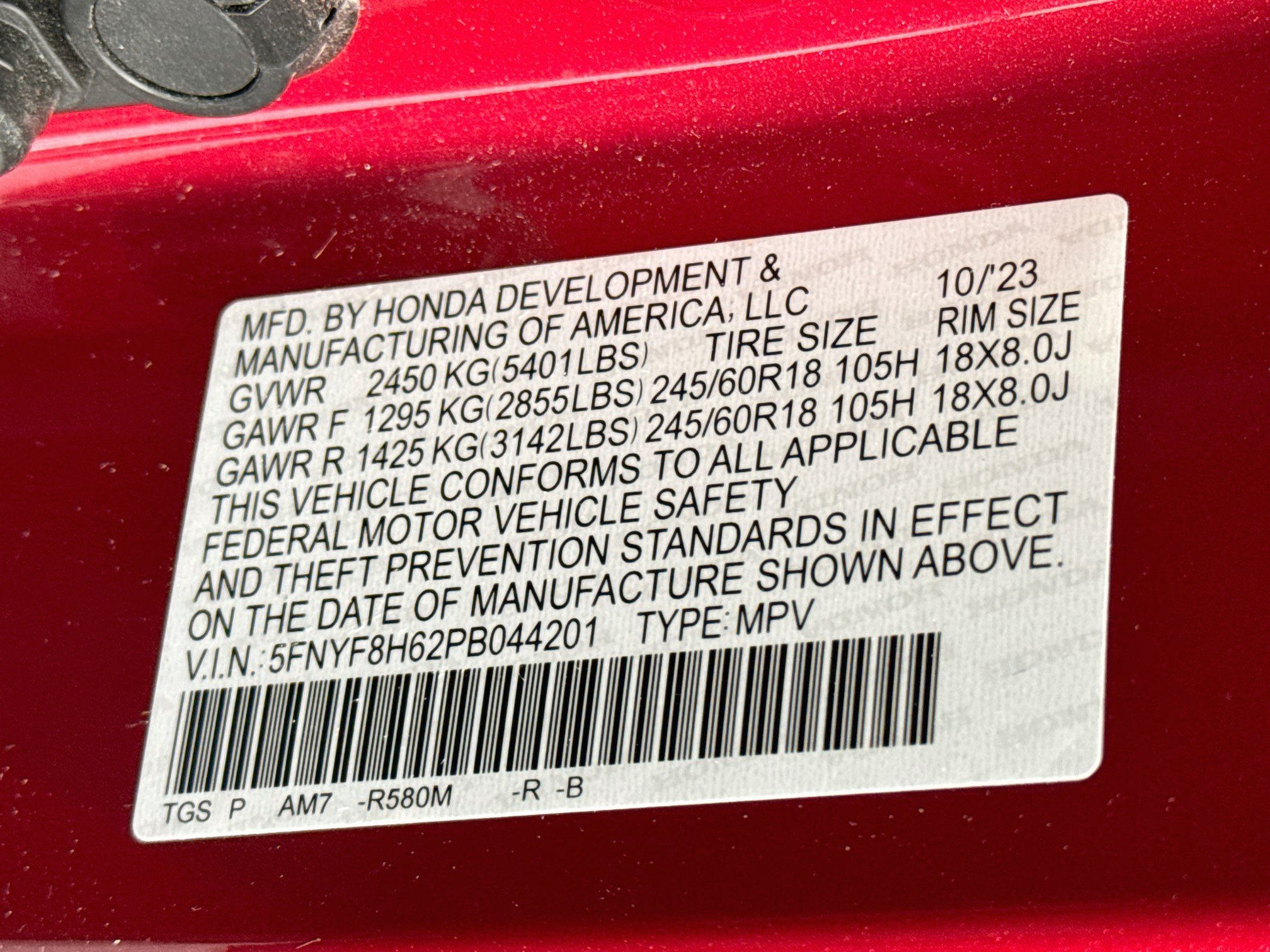 Certified 2023 Honda Passport TrailSport image 32